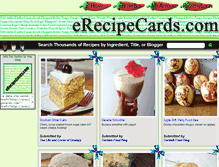 Tablet Screenshot of erecipecards.com